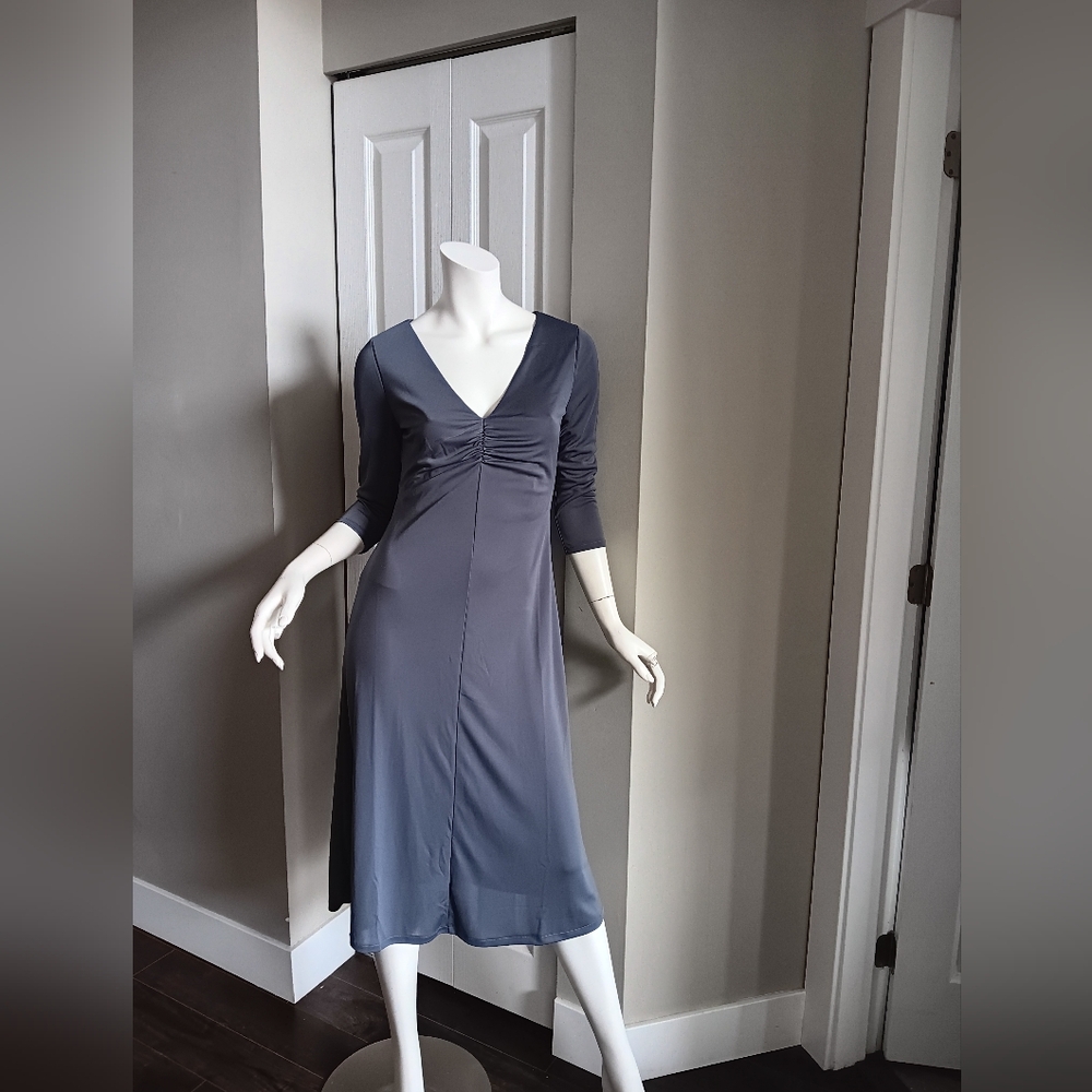 H&M Gray Midi Dress